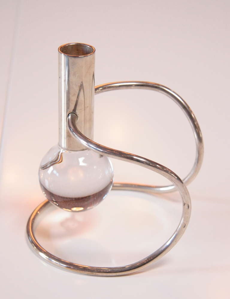 Sabatini Italian 60's Candle Holder In Excellent Condition In Los Angeles, CA