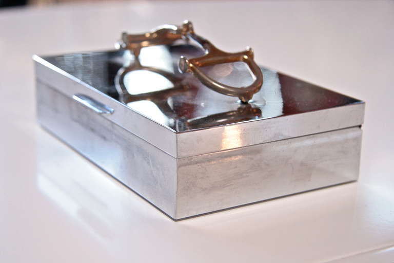 Mid-20th Century Gucci Box In Silver