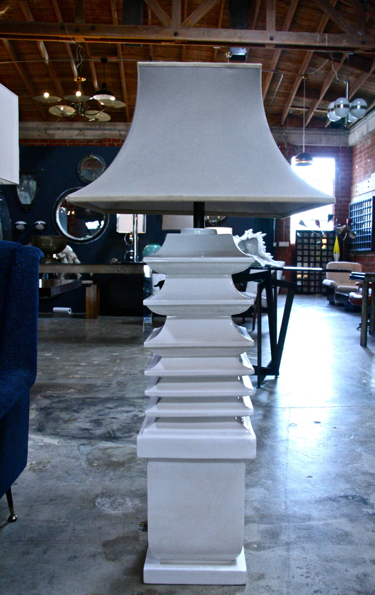 Lampadaire italien en céramique de Tommaso Barbi Bon état - En vente à Los Angeles, CA