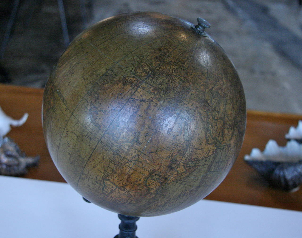 19th Century Italian Ceramic Globe 1