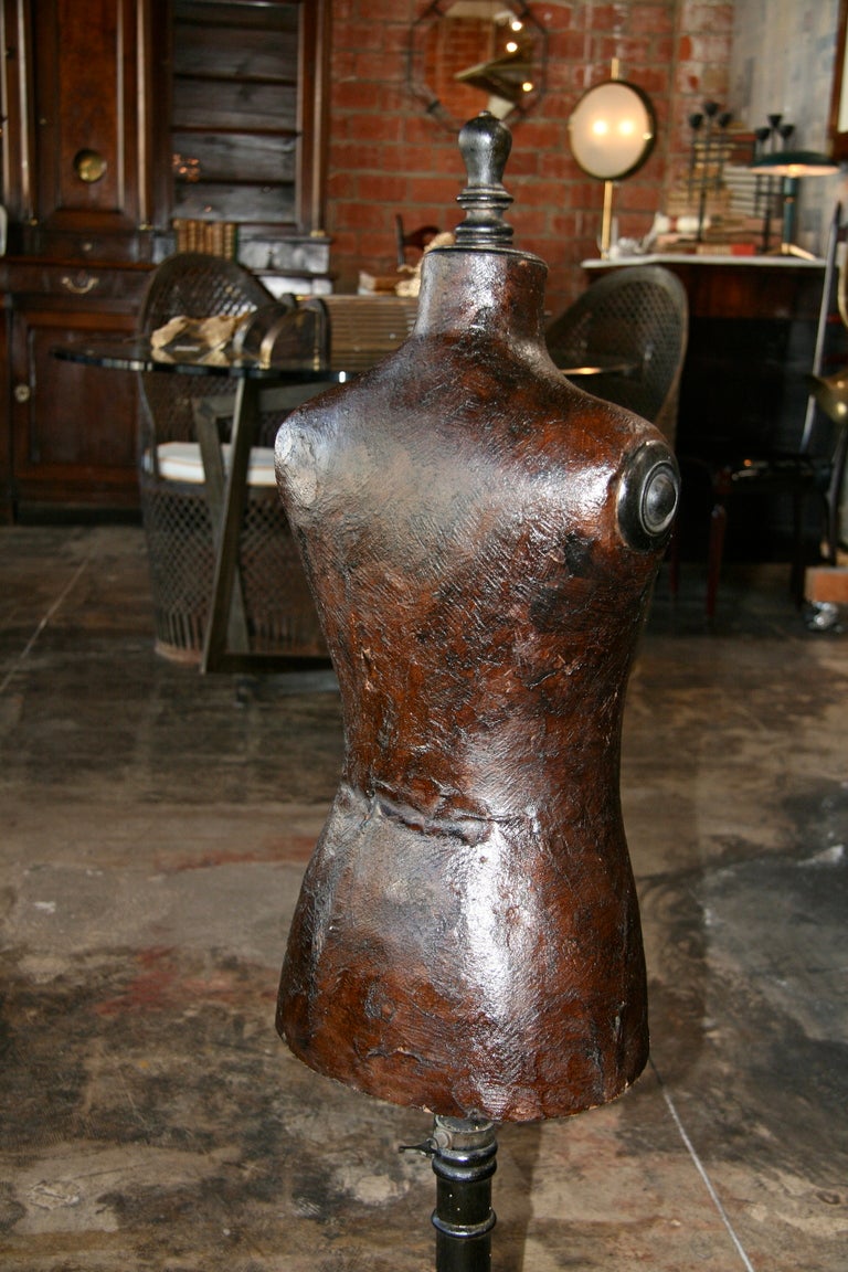 Italian 19th C. Leather Dress Model 4