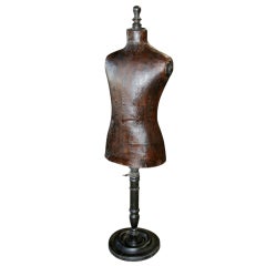 Italian 19th C. Leather Dress Model 5