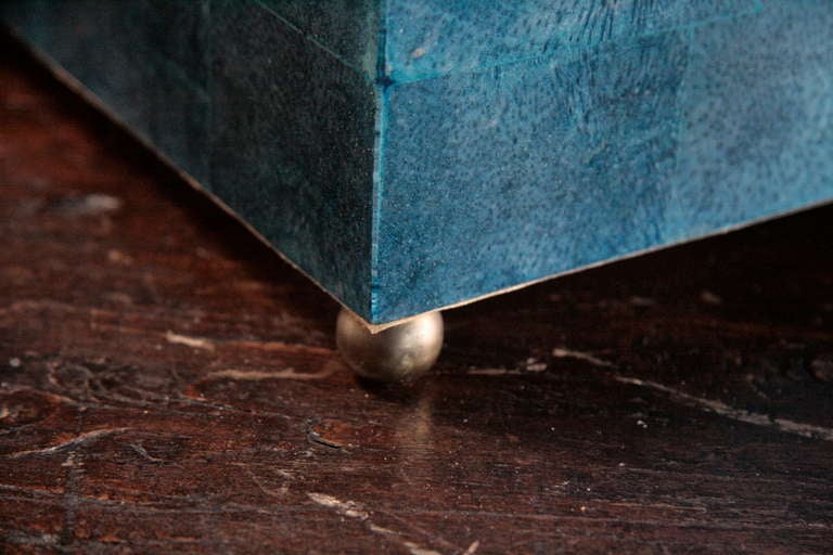 Large Blue Mother of Pearl Box 2