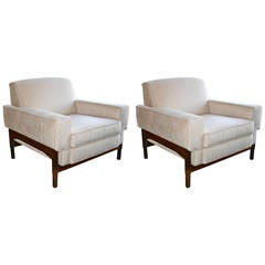 Pair of Italian Armchairs by Fratelli Saporiti, 1970s with Matching Sofa