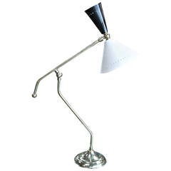 Italian Table Light with Brass Tray