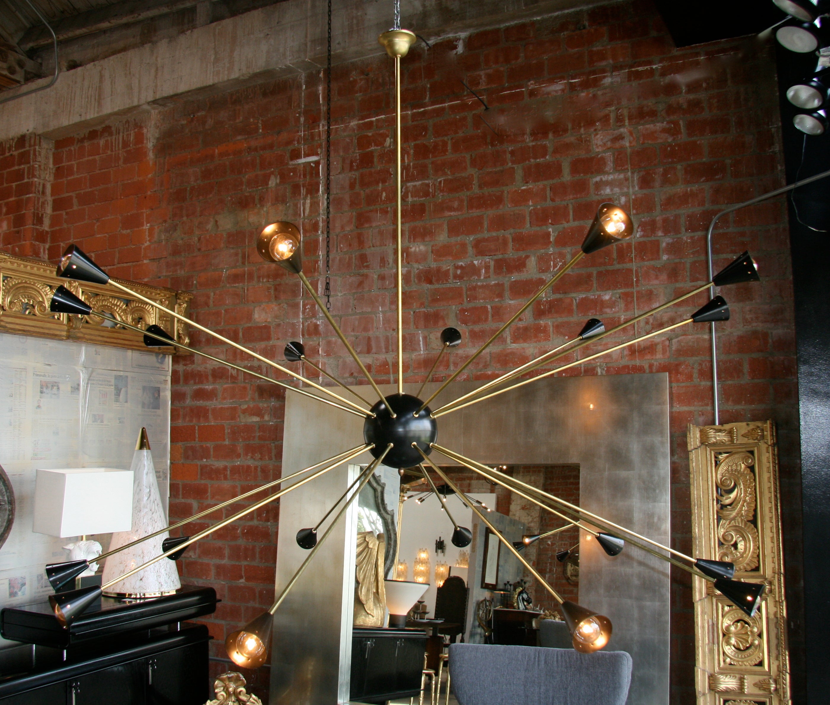 Oversized Italian Sputnik Light