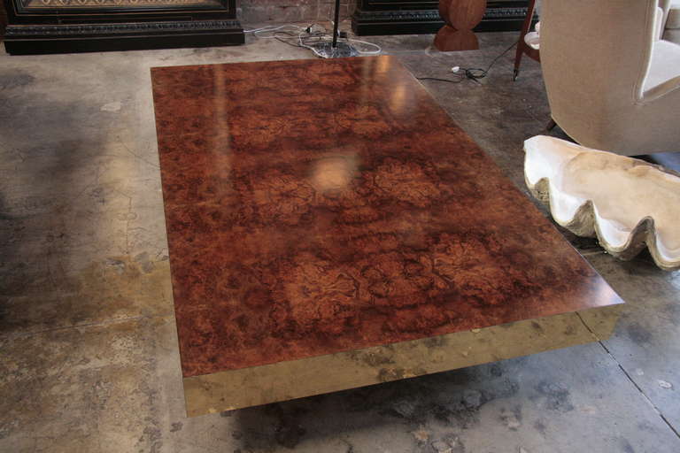 Late 20th Century Large Coffee Table Attributed to Willy Rizzo