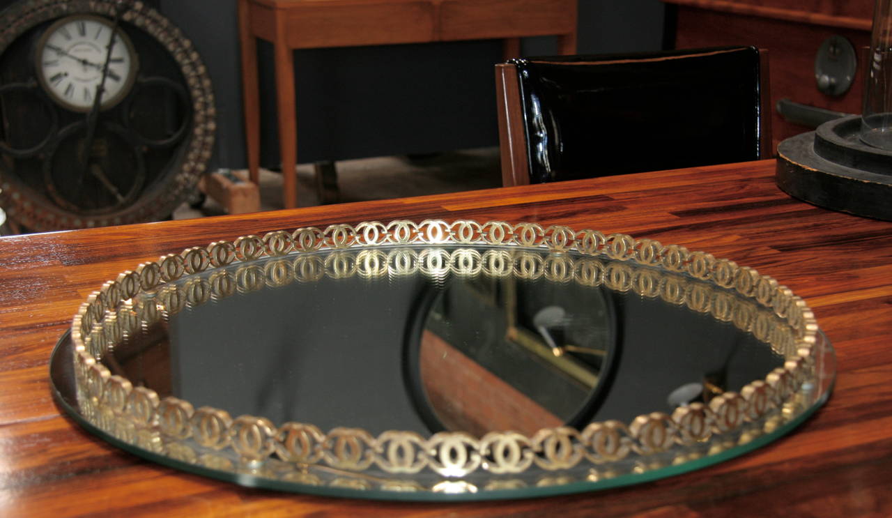 Swinging 70s GUCCI tray. I'd love to know what was served on this...Chic and a great decorative item.