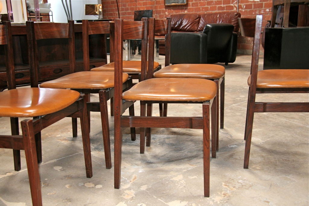 Italian Six Gianfranco Frattini Chairs For Sale