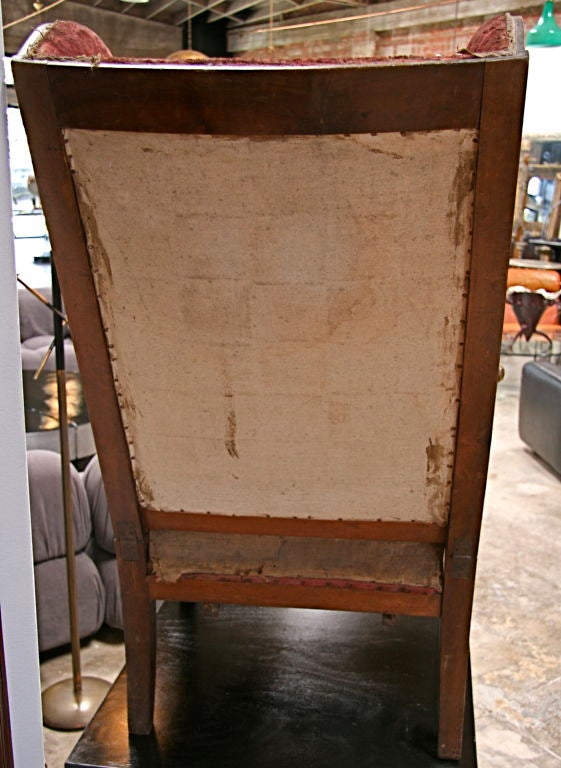 18th Century and Earlier Italian 18th  c. Walnut  Reclining  Chair