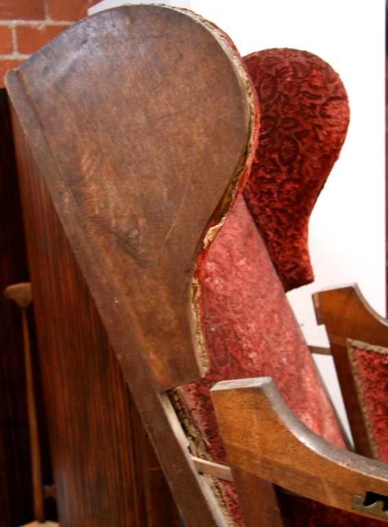 Italian 18th  c. Walnut  Reclining  Chair 5