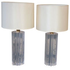 Italian Plexi Star Shaped Lamp