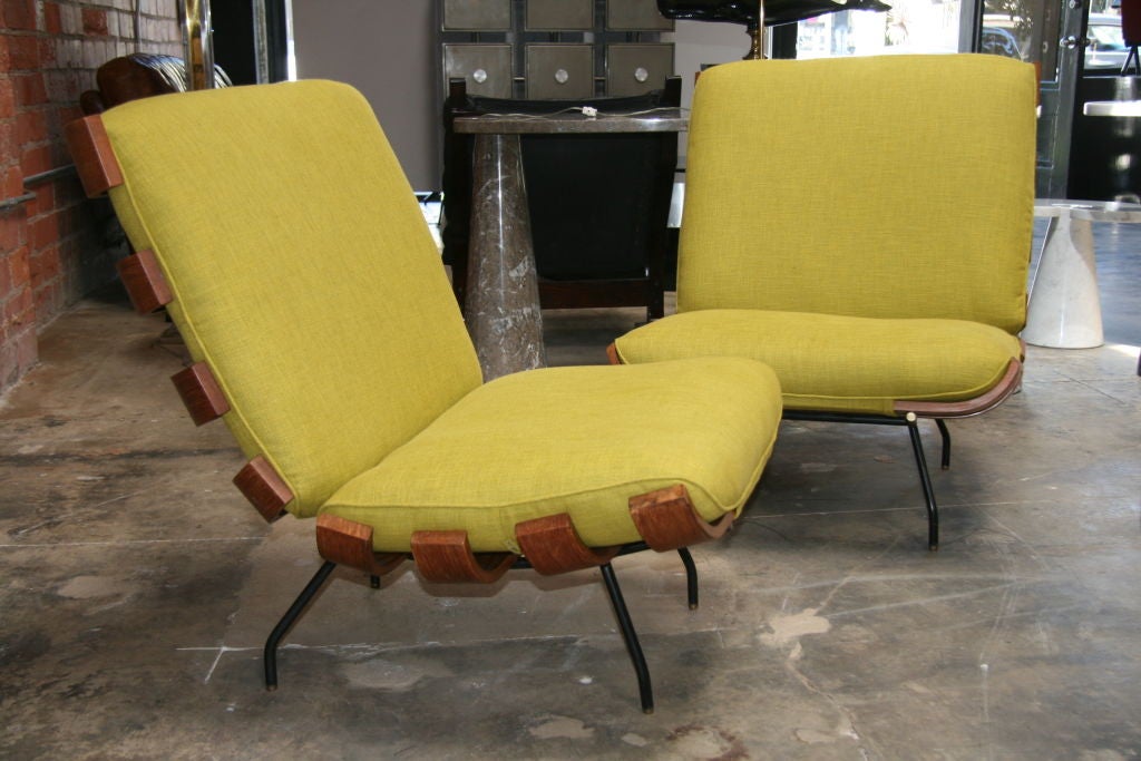 Mid-20th Century Carlo Hauner Pair of Lounge Chairs