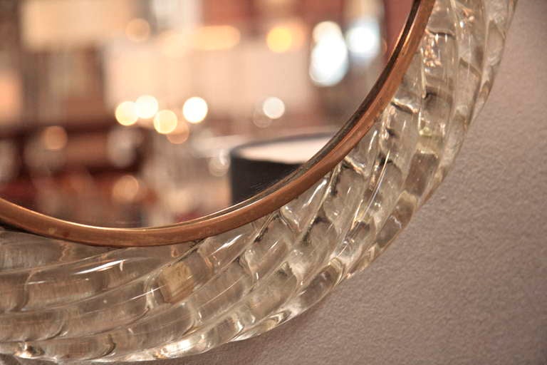 Mid-20th Century Venetian Wall Mirror by Venini