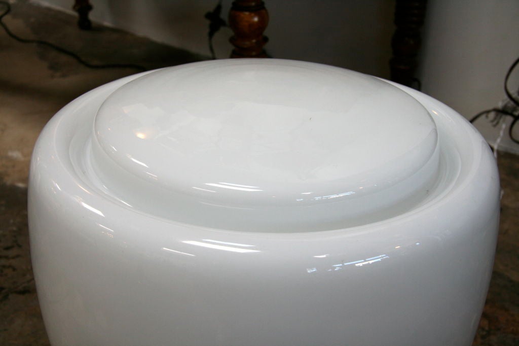 Claudio Salocchi Milk Glass Table Lamp For Sale 1