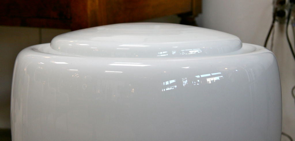 Claudio Salocchi Milk Glass Table Lamp For Sale 2