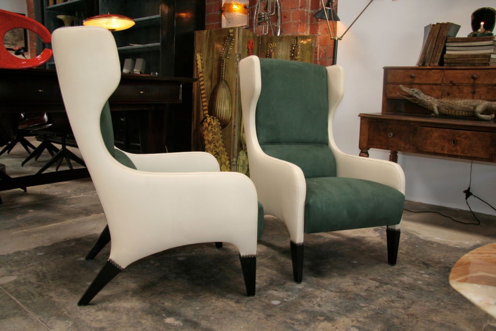 Italian Pair of Gio Ponti Armchairs