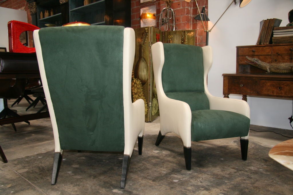 Pair of Gio Ponti Armchairs In Good Condition In Los Angeles, CA