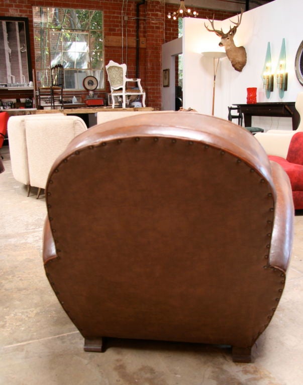 Italian 30's Leather Club Chair 2