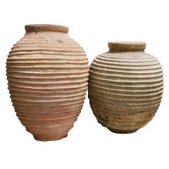 Pair of Greek Terra Cotta Jars