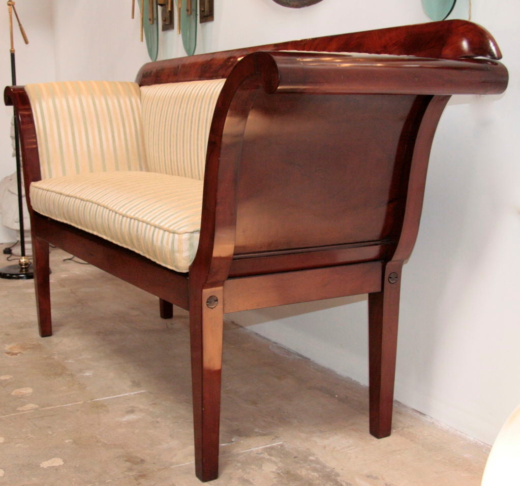 Walnut Italian 19th c. Bench For Sale