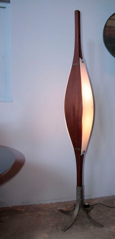 Rare Floor Lamp Attributed to Ico Parisi In Good Condition In Los Angeles, CA