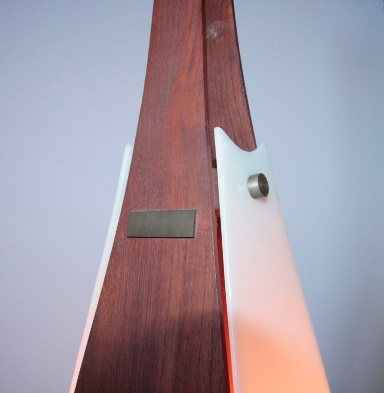 Wood Rare Floor Lamp Attributed to Ico Parisi