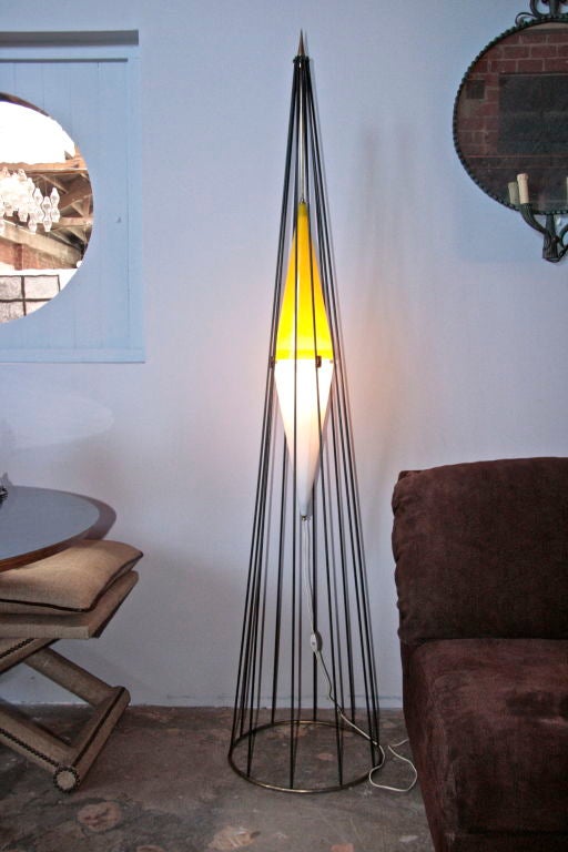 Angelo Lelli Rare Floor Lamp  for Arredoluce In Excellent Condition In Los Angeles, CA