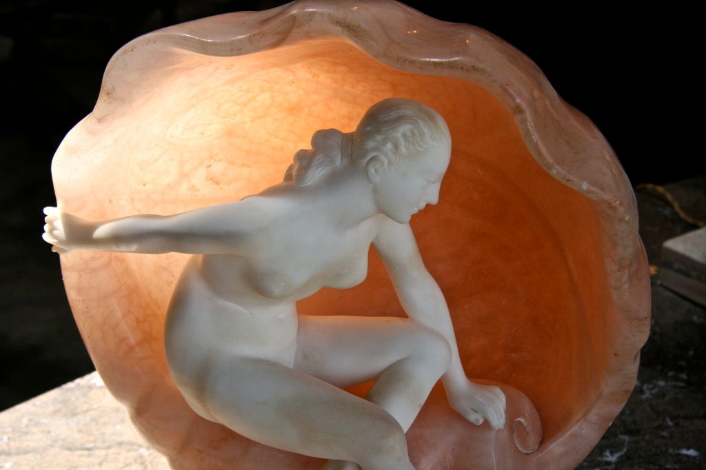 Marble Shell Light Sculpture 2