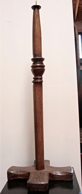 Italian Oversized Candlestick In Good Condition For Sale In Los Angeles, CA