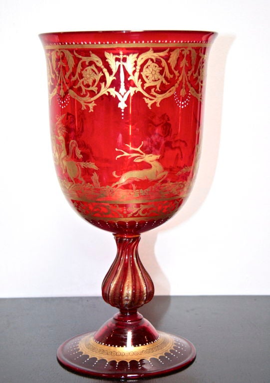 red glass gold