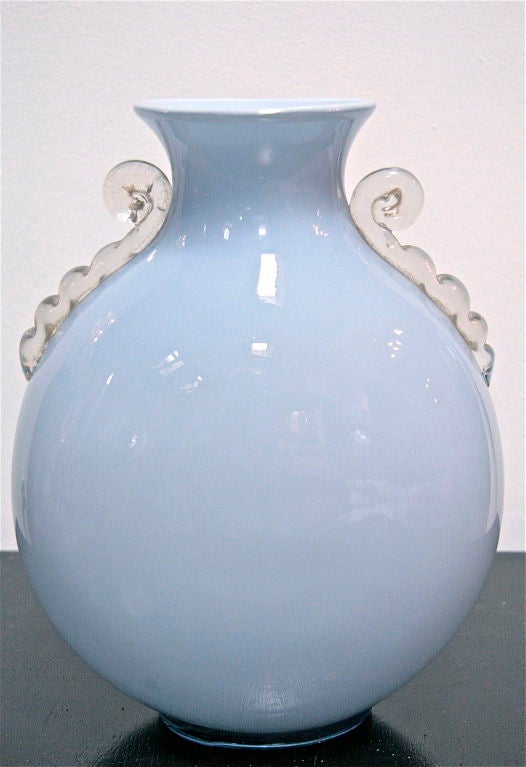 Italian Murano Glass Vase by Toso