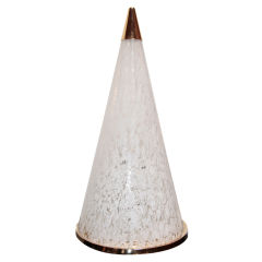 70s "ESPERIA"  Pyramid Glass Floor or Table Light