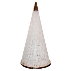 70s "ESPERIA"  Lampadaire ou lampe de table en verre pyramidal