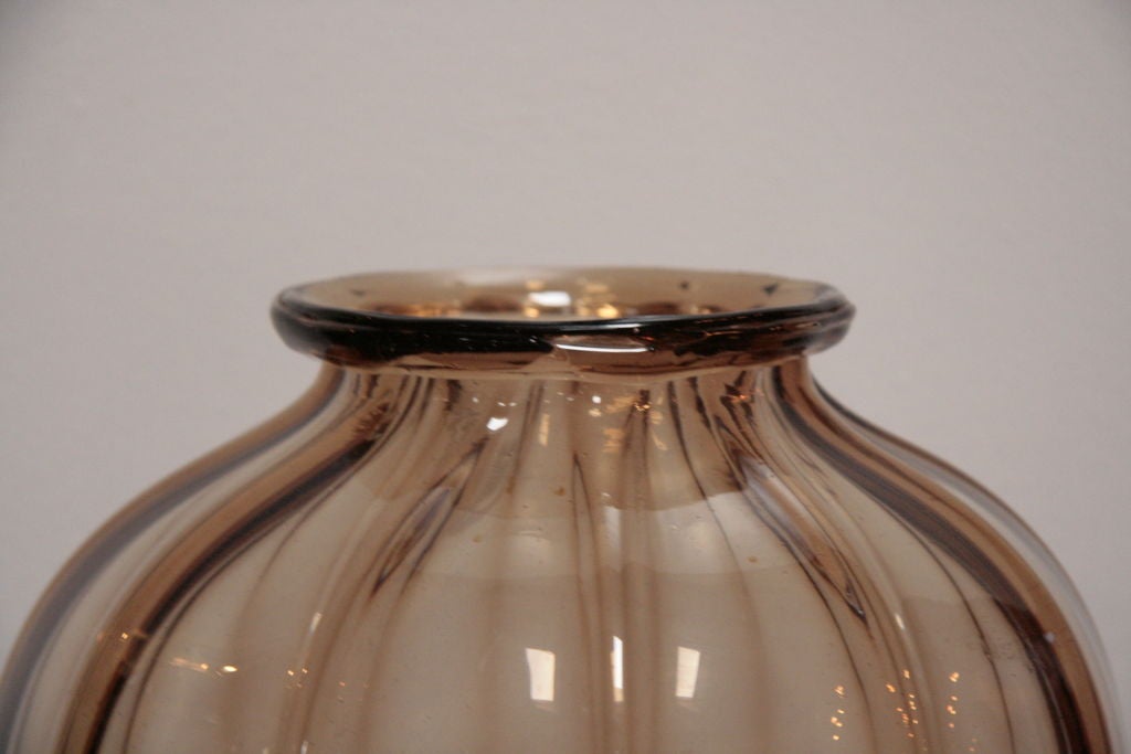 Napoleone Martinuzzi Italian Glass Vase 1