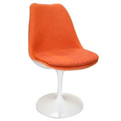 Pair of Saarinen Orange Swivel Chairs
