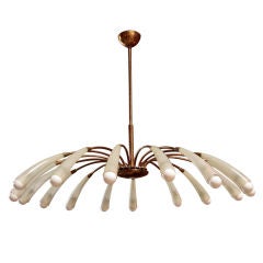 Italian 1950's 16 Light Chandelier