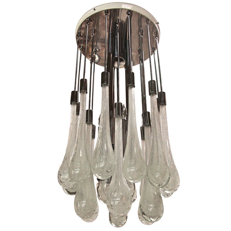 Italian Murano Chandelier For Sale