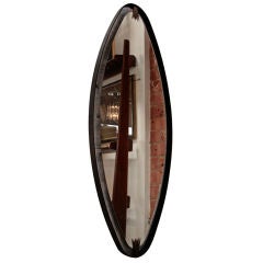 ma+39's oversized Iron, Brass Oval Mirror 9