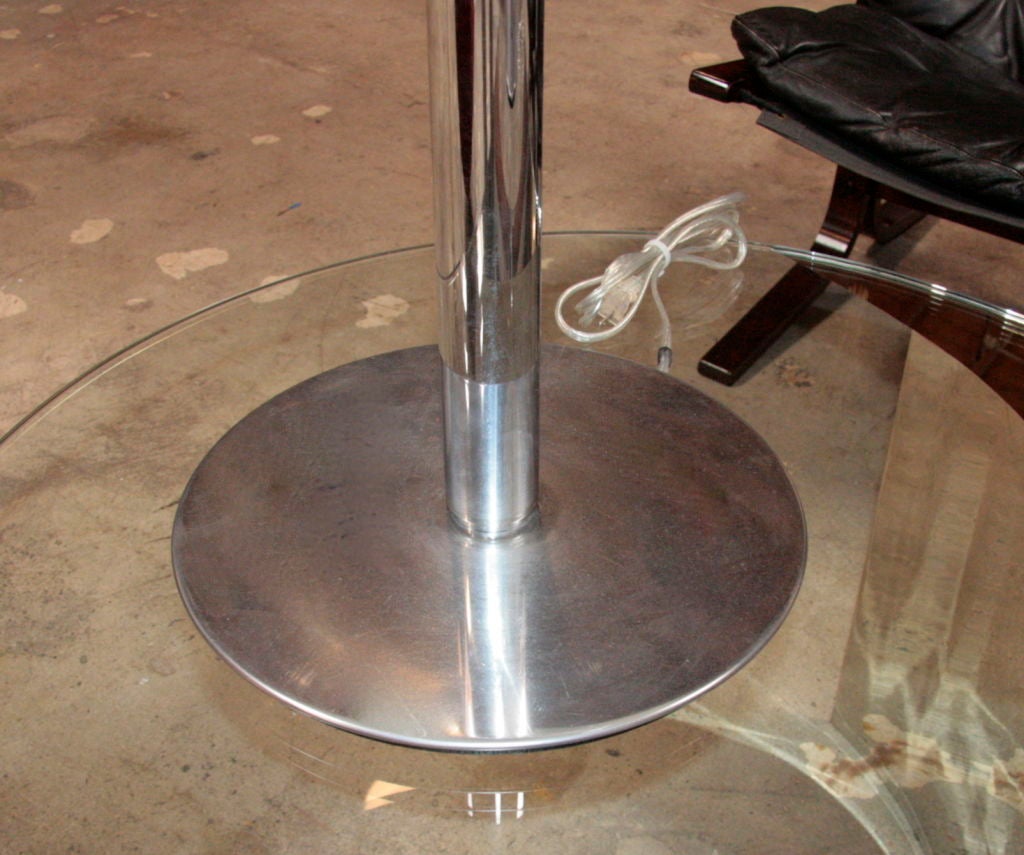Pair of 2 Italian 50's Steel Table Lamps 3