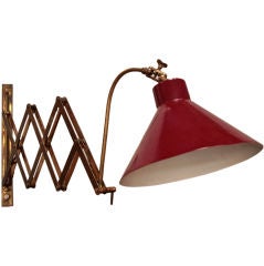 Italian Lacquered Metal Wall Light