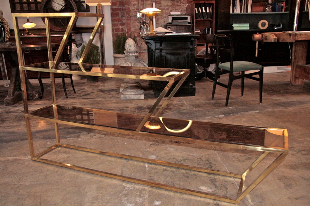 Italian 60's Brass Etagere