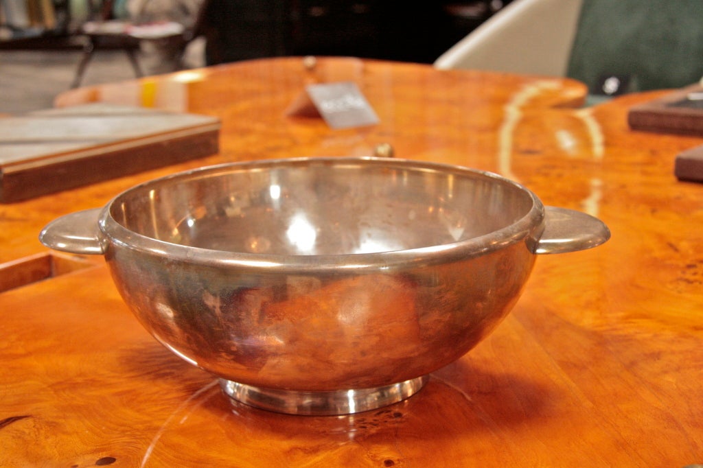 Italian 60's Silver Bowl In Good Condition For Sale In Los Angeles, CA