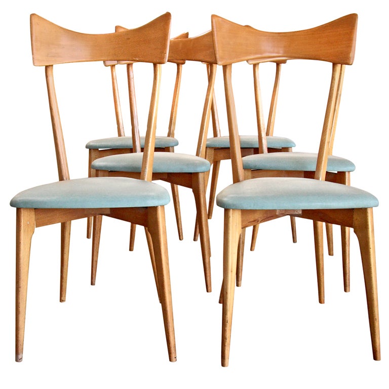 Italian 40
s Set of 6 Ico Parisi-Colombo Dining Chairs
