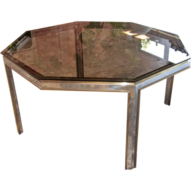 Italian 70's Octagonal Table For Sale