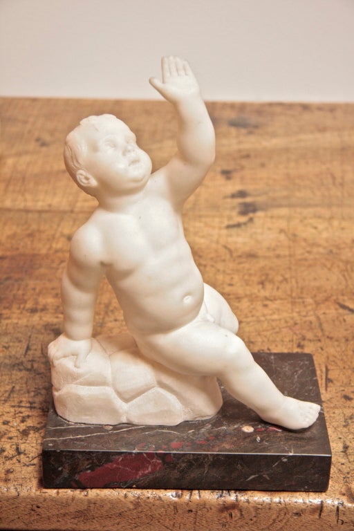 Italian Marble Sculpture of Bambino 1