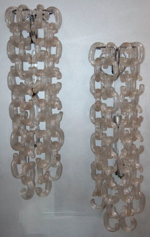 Links of glass cascading down your wall. Can't you see it? Gorgeous!