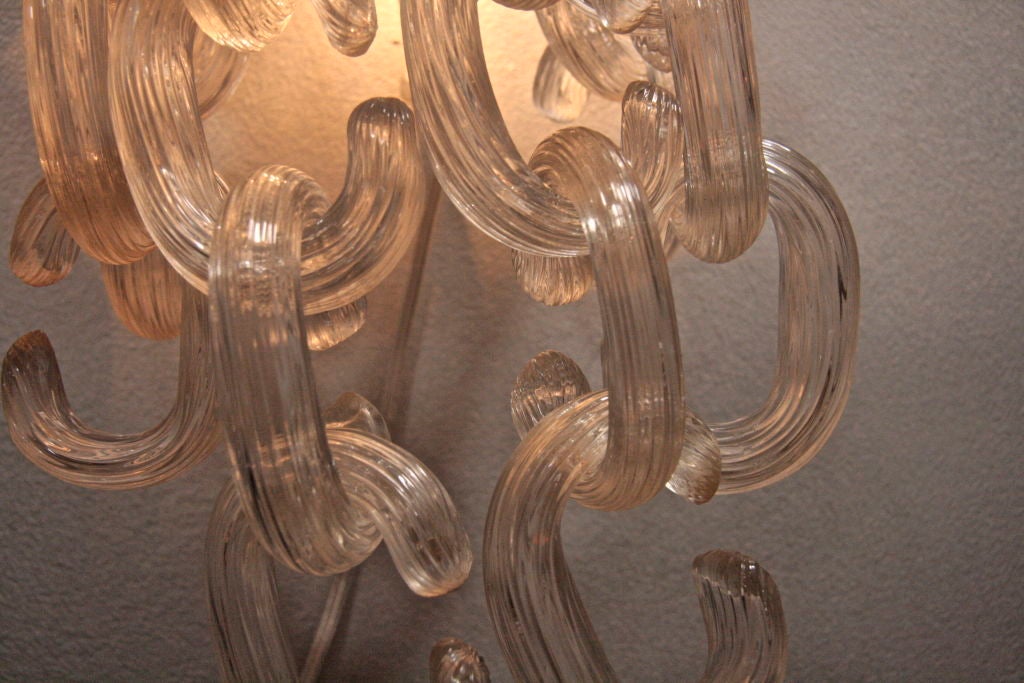 Mid-20th Century Toso Chain Link Sconces