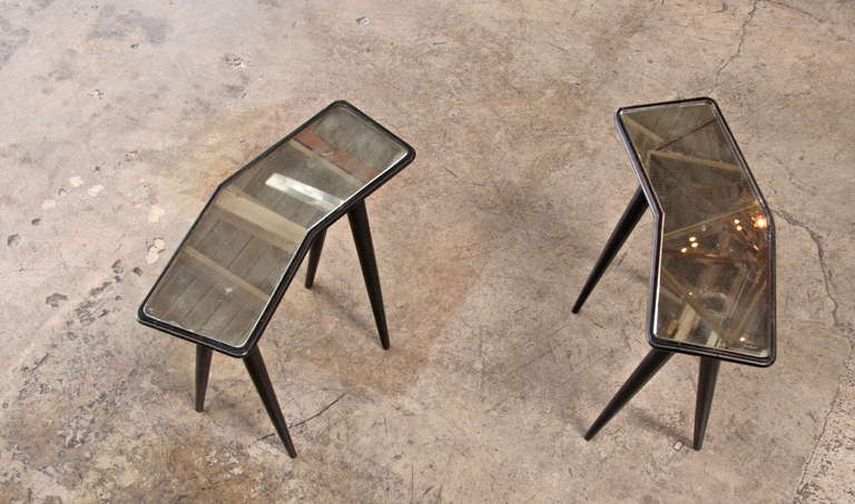 Pair Of Very Rare End Tables By Gio Ponti For Fontana Arte 1938 4