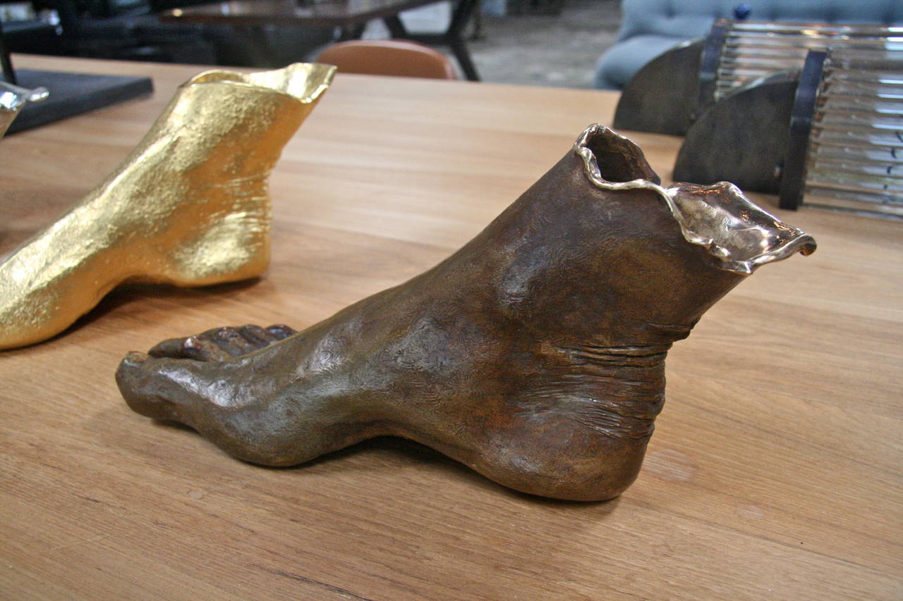 Foot Sculptures in Bronze, 